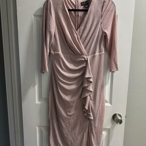 Jessica Howard Pink Long Sleeve Dress